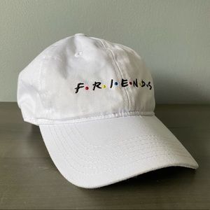 FRIENDS White Women’s Baseball Hat Adjustable Back